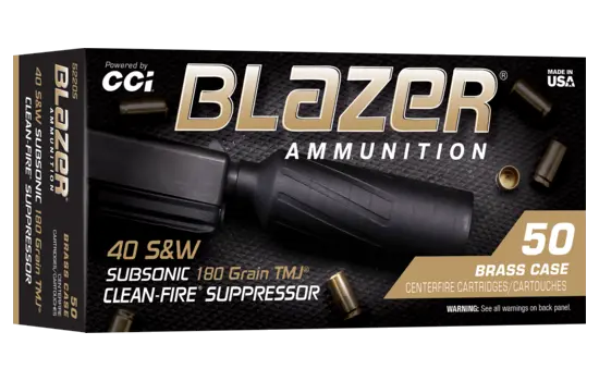 CCI - Blazer Subsonic — 180 Grains · Total Metal Jacket · 50