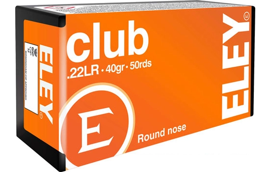 Eley - Club — 40 Grains · Lead Round Nose · 50
