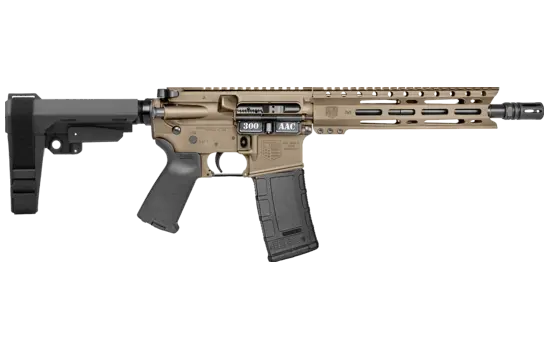 Diamondback Firearms - DB15 Pistol — 300 AAC Blackout · 30 Round · Flat Dark Earth · 10" · Collapsible