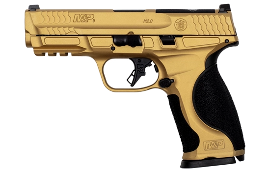 Smith & Wesson - M&P 2.0 Metal — 9mm · 17 Round · Gold · 4.25" · Full Size · Striker Fire