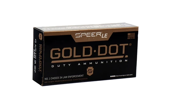 Speer - Gold Dot LE Duty — 230 Grains · Hollow Point · 50