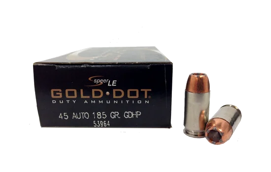 Speer - Gold Dot LE Duty — 185 Grains · Hollow Point · 50