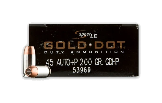 Speer - Gold Dot LE Duty — 200 Grains · Jacketed Hollow Point · 50