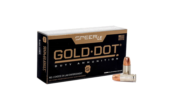 Speer - Gold Dot LE Duty — 115 Grains · Hollow Point · 50