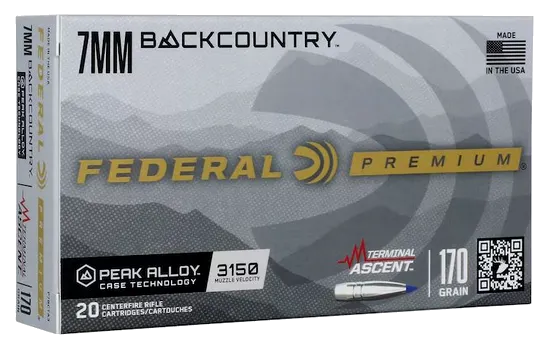 Federal - Terminal Ascent — 7mm Backcountry · 170 Grains · Polymer Tip · 20