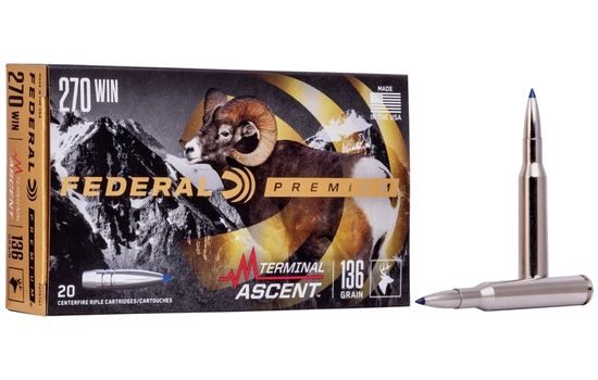 Federal - Terminal Ascent — 270 Winchester · 136 Grains · Polymer Tip · 20