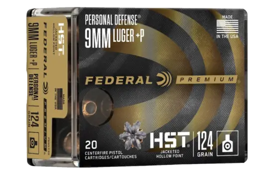 Federal - Personal Defense HST — 124 Grains · Jacketed Hollow Point · 20