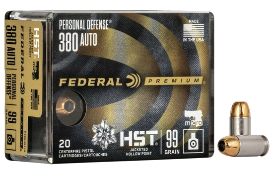 Federal - Personal Defense HST — 99 Grains · Jacketed Hollow Point · 20