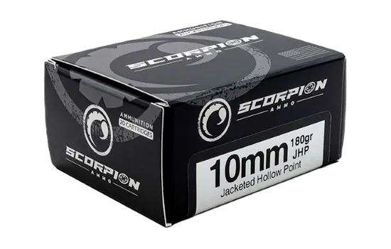 Scorpion Ammo - Centerfire Handgun — 180 Grains · Jacketed Hollow Point · 20