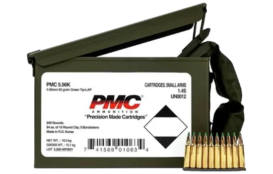 PMC - X-TAC — 5.56 NATO · 62 Grains · Full Metal Jacket · 840
