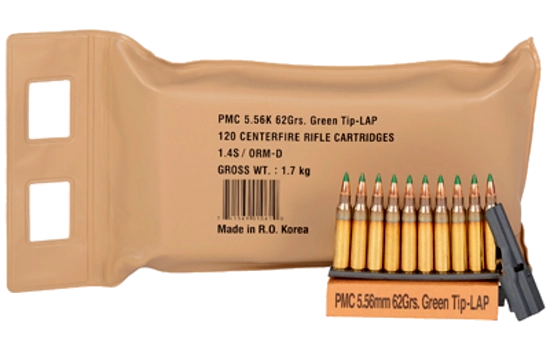 PMC - X-TAC — 5.56 NATO · 62 Grains · Full Metal Jacket · 120