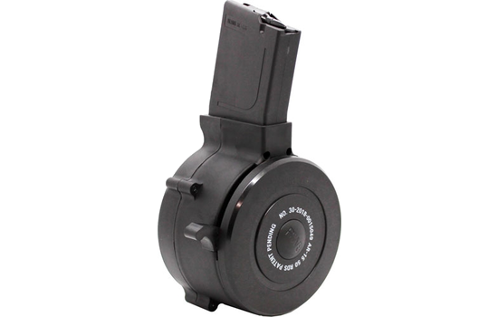 Iver Johnson Arms - AR Drum Magazine — 5.56 NATO · 50 Round · Black