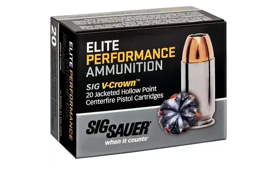 Sig Sauer - Elite V-Crown Handgun — 200 Grains · Jacketed Hollow Point · 20