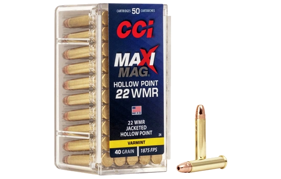 CCI - Maxi-Mag — 40 Grains · Jacketed Hollow Point · 50