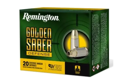 Remington - Golden Saber Defense — 124 Grains · Jacketed Hollow Point · 20