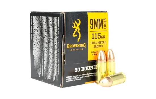 Browning - Training & Practice — 115 Grains · Full Metal Jacket · 50