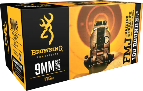 Browning - Training & Practice — 115 Grains · Full Metal Jacket · 100