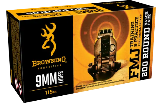 Browning - Training & Practice — 115 Grains · Full Metal Jacket · 200