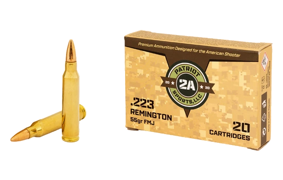 Patriot Sports - Rifle Ammo — 223 Remington · 55 Grains · Full Metal Jacket · 20