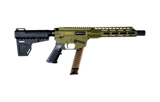 Freedom Ordnance - FX-9 — 9mm · 31 Round · OD Green · 10" · Fixed
