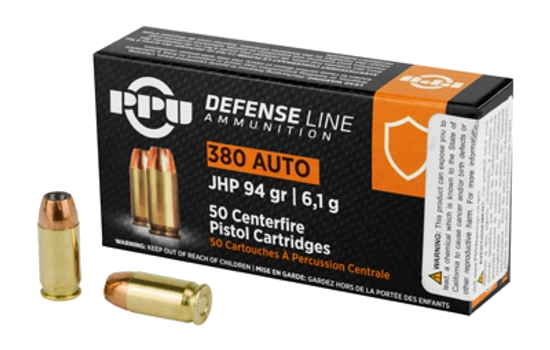 PPU - Handgun Defense — 94 Grains · Jacketed Hollow Point · 50
