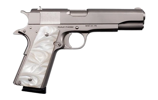 Rock Island - GI — 45 Auto (ACP) · 8 Round · Nickel · 5" · Full Size · Single Action