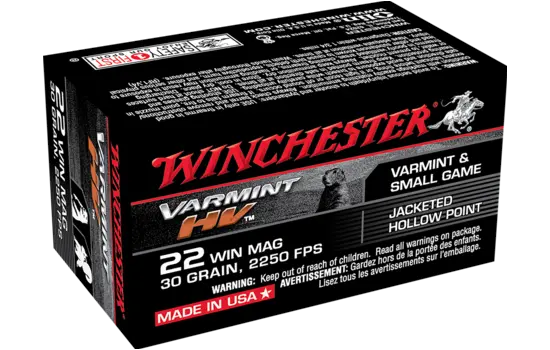 Winchester Ammunition - Varmint HV — 30 Grains · Jacketed Hollow Point · 50