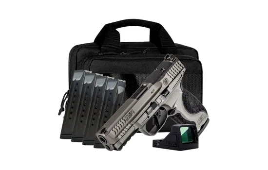 Smith & Wesson - M&P9 2.0 Carry Bundle — 9mm · 17 Round · Gray · 4.25" · Compact · Striker Fire