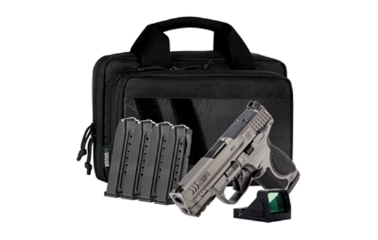 Smith & Wesson - M&P9 2.0 Carry Bundle — 9mm · 15 Round · Tungsten · 3.6" · Compact · Striker Fire
