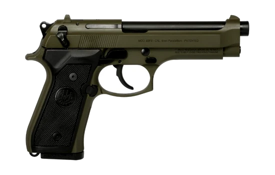 Beretta - 92FS — 9mm · 10 Round · OD Green · 4.90" · Full Size · DA / SA