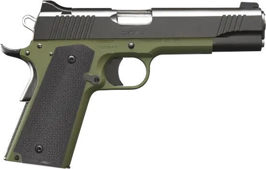 Kimber - Custom LW — 45 Auto (ACP) · 8 Round · Green · 5" · Full Size · Single Action