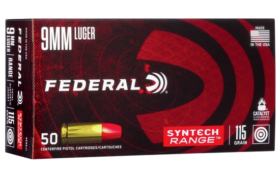 Federal - Syntech Range — 115 Grains · Total Synthetic Jacket · 50