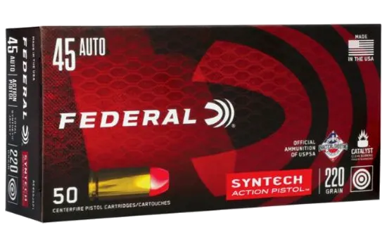 Federal - Syntech Range — 220 Grains · Total Synthetic Jacket · 50