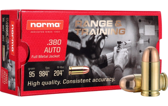 Norma - Range And Training Handgun — 95 Grains · Full Metal Jacket · 50