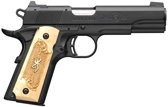 Browning - 1911-22 Black Label Medallion — 22 Long Rifle · 10 Round · Black · 4.25" · Full Size · Single Action