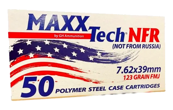 MAXXTech - NFR Ammo — 7.62x39mm · 123 Grains · Full Metal Jacket · 50