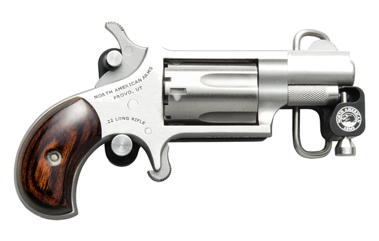North American Arms - Mini Revolver Belt Buckle — 22 Long Rifle · 5 Round · Stainless · 1.125" · Single Action