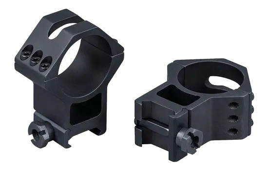 Weaver - Six Hole Tactical Rings — Black