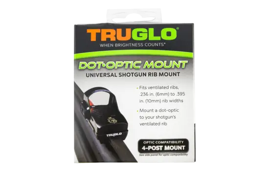 TRUGLO - Shotgun Red Dot Mount — Black