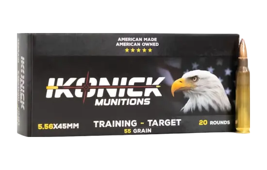Ikonick USA - Premium Range Rifle — 5.56 NATO · 55 Grains · Full Metal Jacket Boat Tail · 20