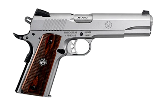 Ruger - SR1911 — 45 Auto (ACP) · 8 Round · Stainless · 5" · Full Size · Single Action