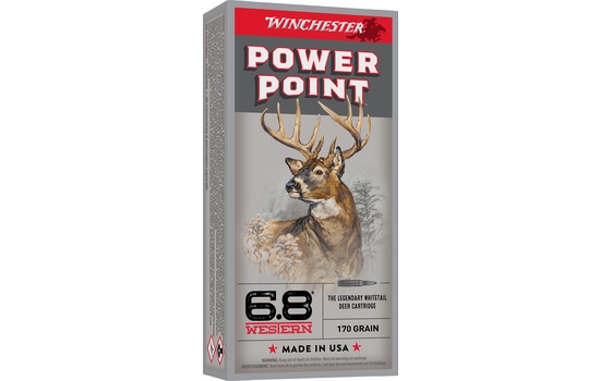 Winchester Ammunition - Power Point — 6.8 Western · 170 Grains · Pointed Soft Point · 20