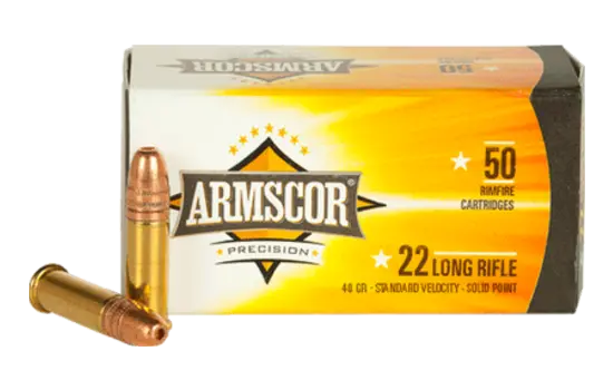Armscor - Rimfire Ammo — 40 Grains · Solid Point · 50