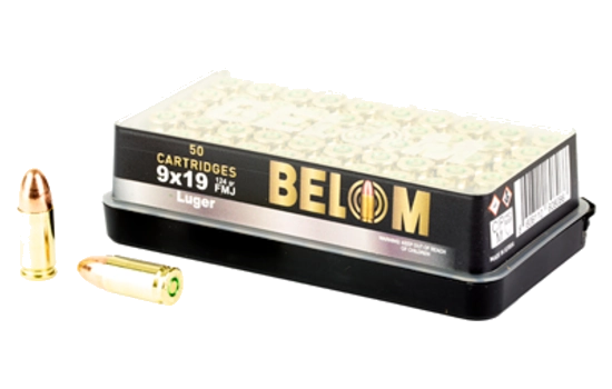 Belom - Handgun Ammunition — 124 Grains · Full Metal Jacket · 50