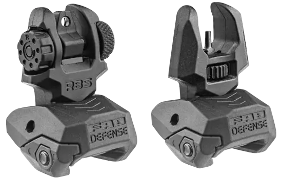 F.A.B. Defense - Flip Up Sight Set — Black